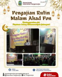 PIMPINAN CABANG MUHAMMADIYAH GEDANGSARI GELAR PENGAJIAN RUTIN MALAM AHAD PON